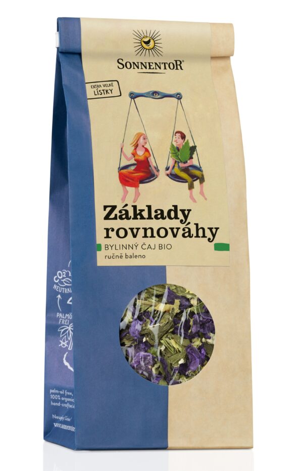 Sonnentor Bylinný čaj Základy rovnováhy BIO - sypaný (50 g) - podporuje vnitřní klid a harmonii