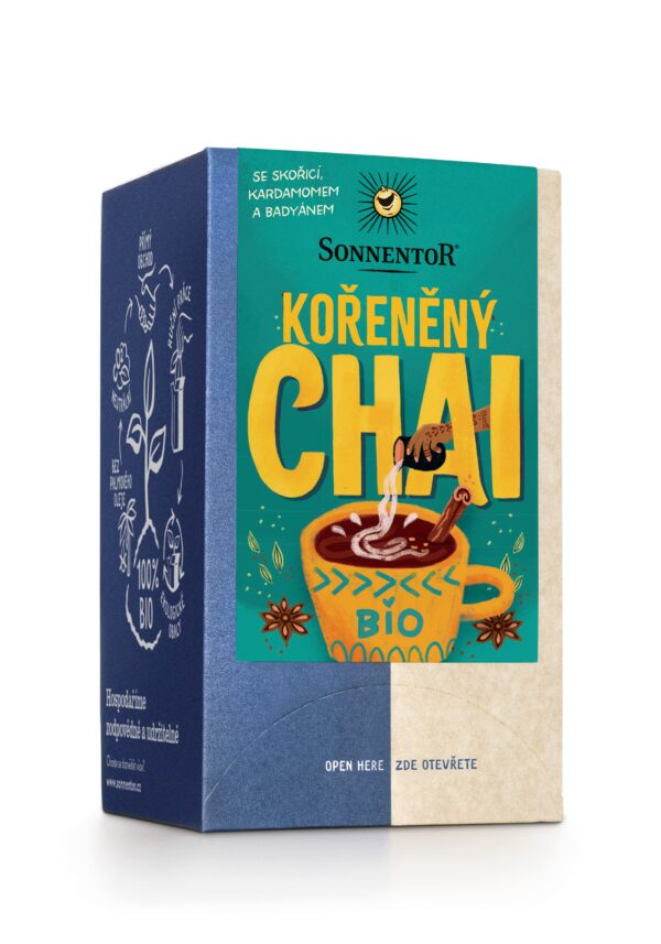 Sonnentor Chai kořeněný BIO - nálevové sáčky (18 x 1,8 g) - bez kofeinu