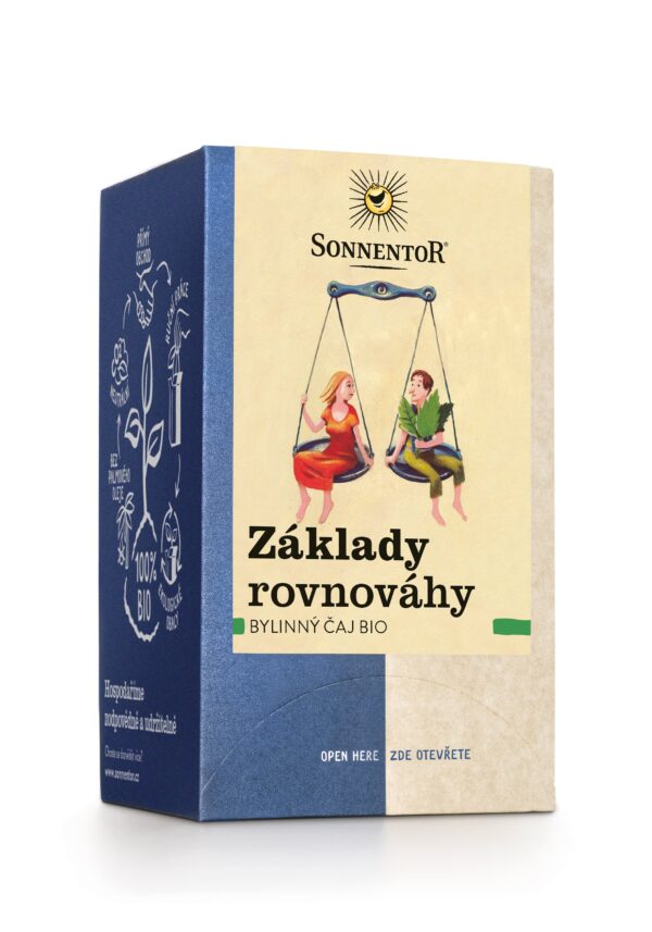 Sonnentor Bylinný čaj Základy rovnováhy BIO - nálevové sáčky (18 x 1,5 g) - podporuje vnitřní klid a harmonii