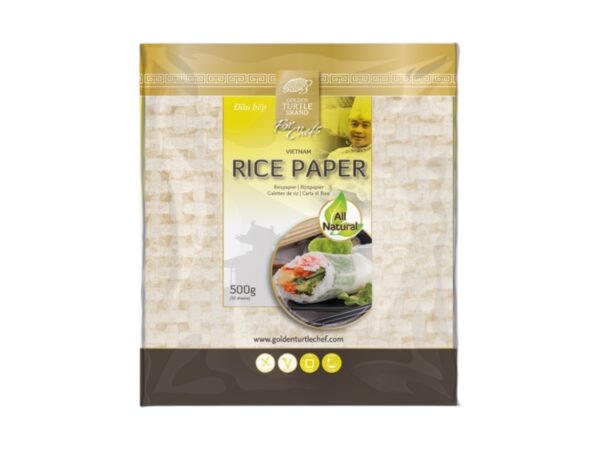 Golden Turtle Chef Rýžový papír GTC - čtvercový 19cm 500g