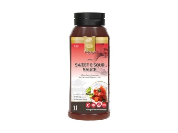 Golden Turtle Chef Sladkokyselá omáčka Sweet & Sour 1l - Chef's Selection