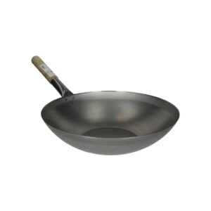 Heuschen & Schrouff Wok pánev s dřevěnou rukojetí 33cm - ploché dno