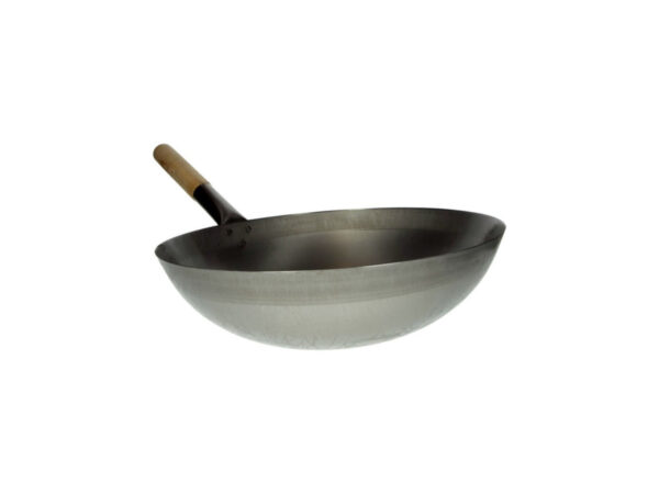 Heuschen & Schrouff Wok pánev s dřevěnou rukojetí 38cm - kulaté dno