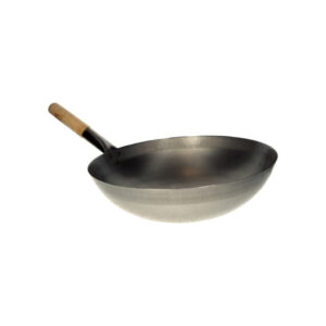 Heuschen & Schrouff Wok pánev s dřevěnou rukojetí 33cm - kulaté dno