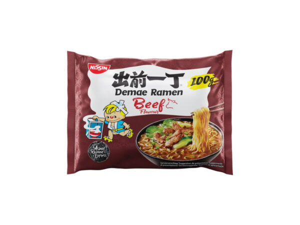 Nissin Instantní nudle Ramen - hovězí 100g