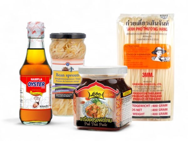 sambalshop Sada surovin s receptem | Thajské smažené nudle Pad Thai