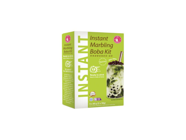 O's bubble Instantní Marble Bubble Tea - čaj Matcha 4x60g