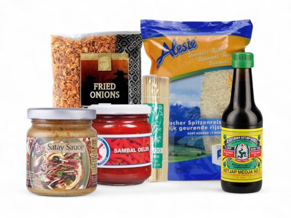 sambalshop Sada surovin s receptem | Indonéské grilované špízy Satay