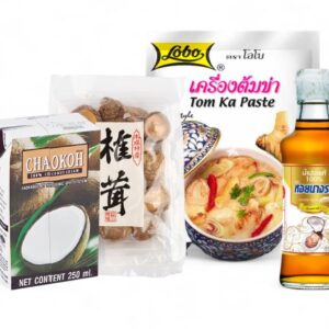 sambalshop Sada surovin s receptem | Thajská polévka Tom Kha Gai