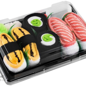 Rainbow Socks Dětské stylové ponožky Sushi Box (Tamago, Salmon, Cucumber) Velikost: EU 24-29