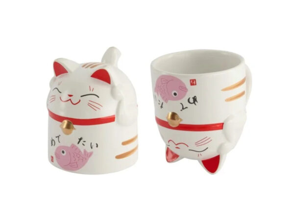 Tokyo Design Studio Hrnek Kawaii Lucky Cat (Pink) - dárkové balení 350ml