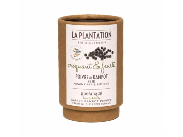 La Plantation Kampotský černý fermentovaný pepř 50g - tubus
