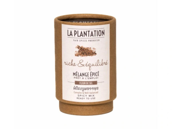 La Plantation Spicy Mix (Fleur de Sel a 11 khmerských koření) 50g - tubus
