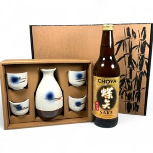 sambalshop Dárkový set | Servírovací sada s japonským vínem Saké - design D