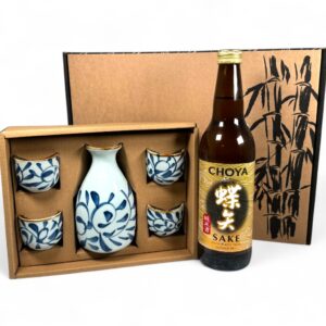sambalshop Dárkový set | Servírovací sada s japonským vínem Saké - design C