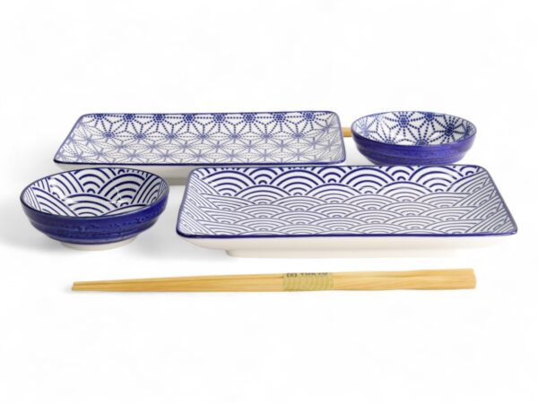 Tokyo Design Studio Dárková sada na Sushi Nippon Blue (Wave/Star)