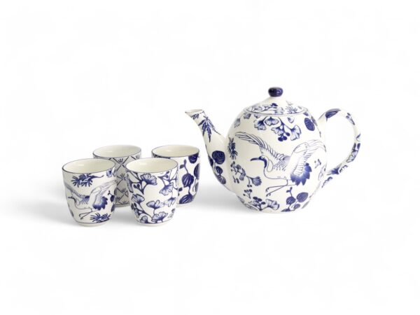 Tokyo Design Studio Dárková sada na čaj Flora Japonica 1300ml (4 šálky)