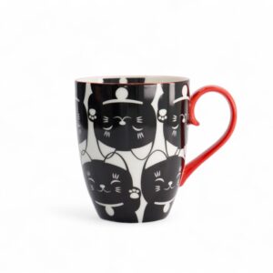 Tokyo Design Studio Hrnek Kawaii Lucky Cat (Black Cat) - dárkové balení 380ml