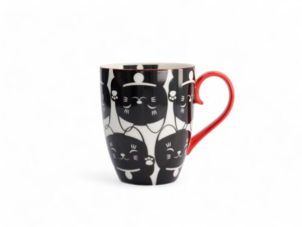 Tokyo Design Studio Hrnek Kawaii Lucky Cat (Black Cat) - dárkové balení 380ml