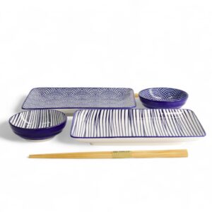 Tokyo Design Studio Dárková sada na Sushi Nippon Blue (Lines/Dots)