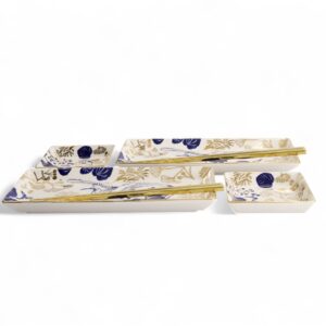 Tokyo Design Studio Dárková sada na Sushi Flora Japonica Gold