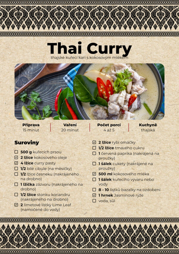 ROSELAN Recept na přípravu Curry