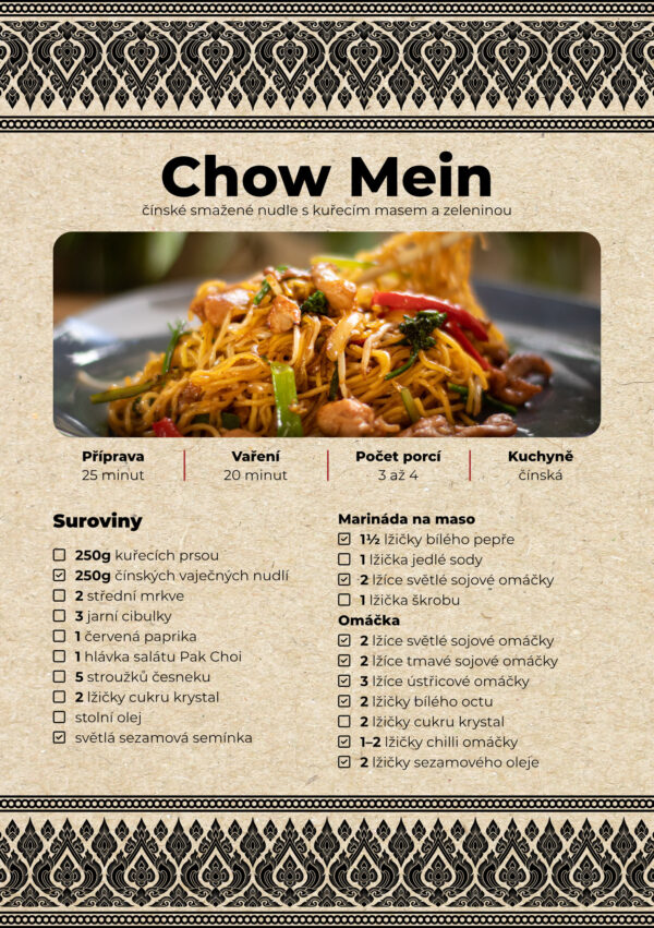 ROSELAN Recept na přípravu Chow Mein