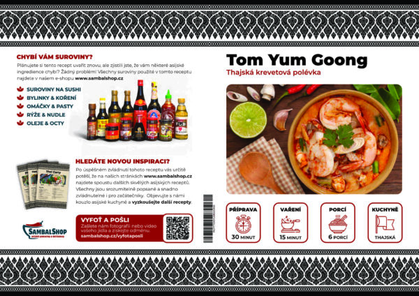 ROSELAN Recept na přípravu Tom Yum Goong