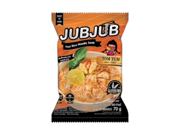 Jub Jub Instantní rýžové nudle s příchutí Tom Yum 70g