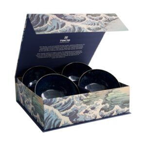 Tokyo Design Studio Dárková sada misek Cobalt Blue (4 ks) 500ml