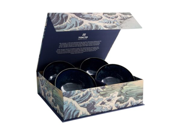 Tokyo Design Studio Dárková sada misek Cobalt Blue (4 ks) 500ml