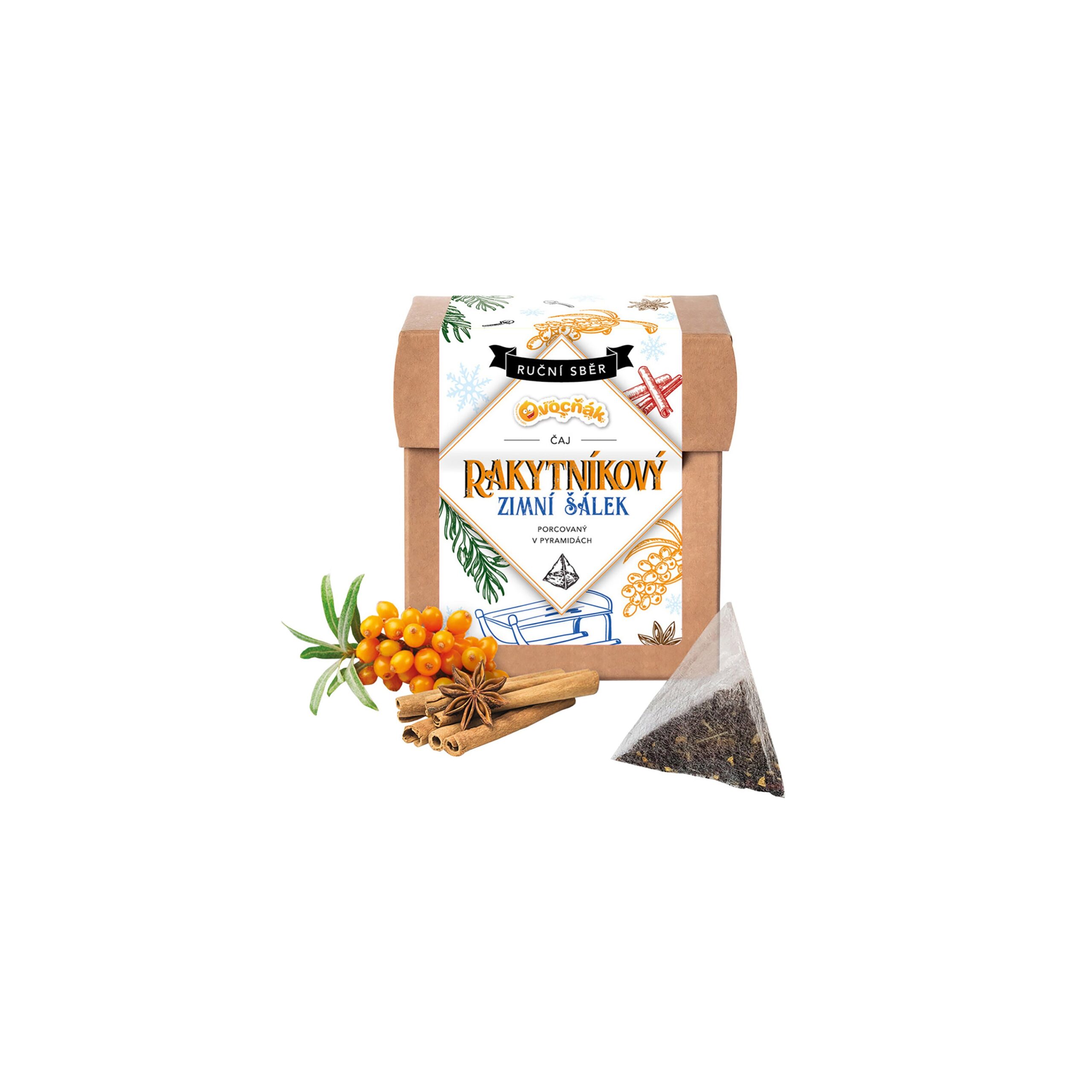 Čaj ovocný rakytníkový zimní šálek 12 x 4 g   OVOCŇÁK