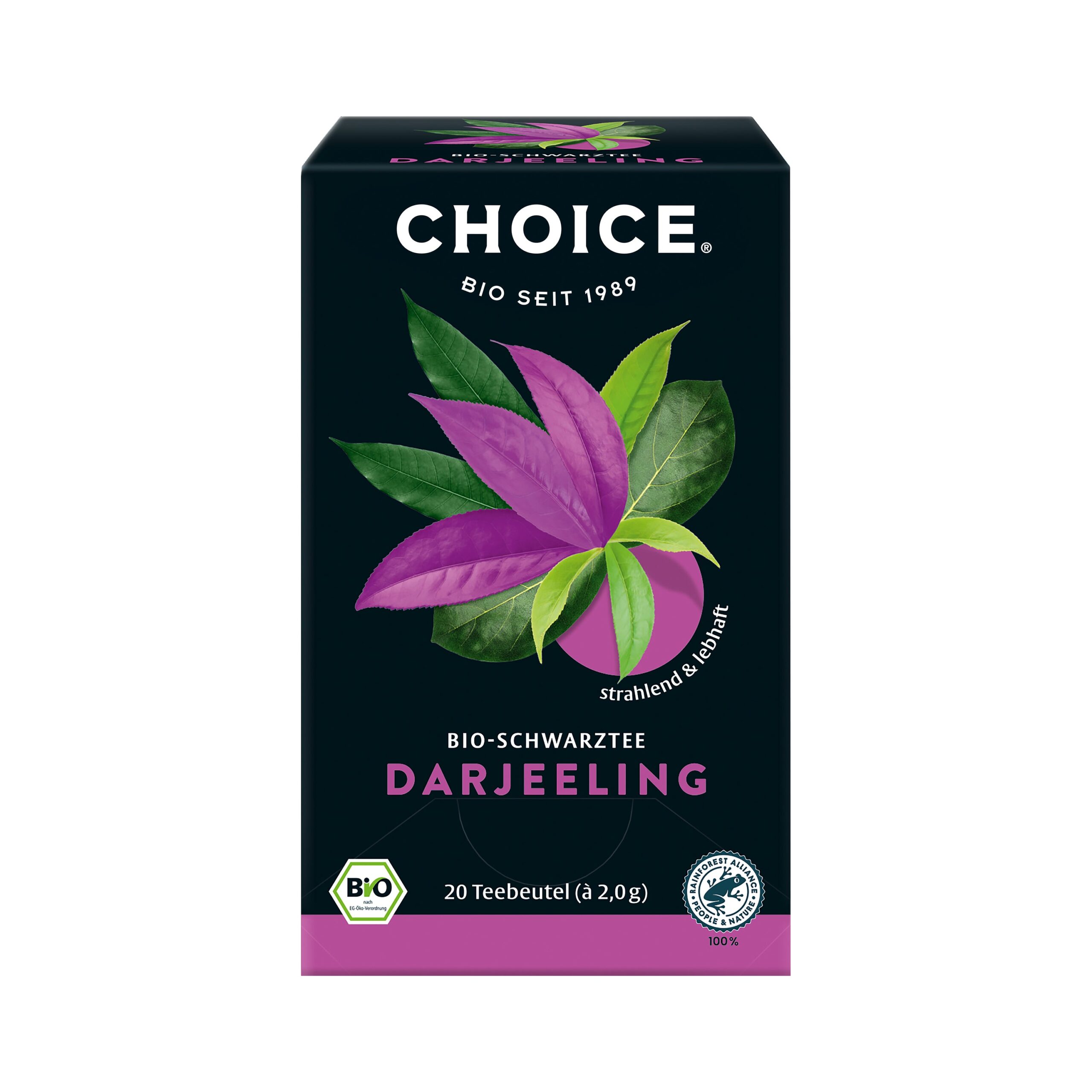 Čaj černý Darjeeling 20 sáčků 40 g BIO   CHOICE