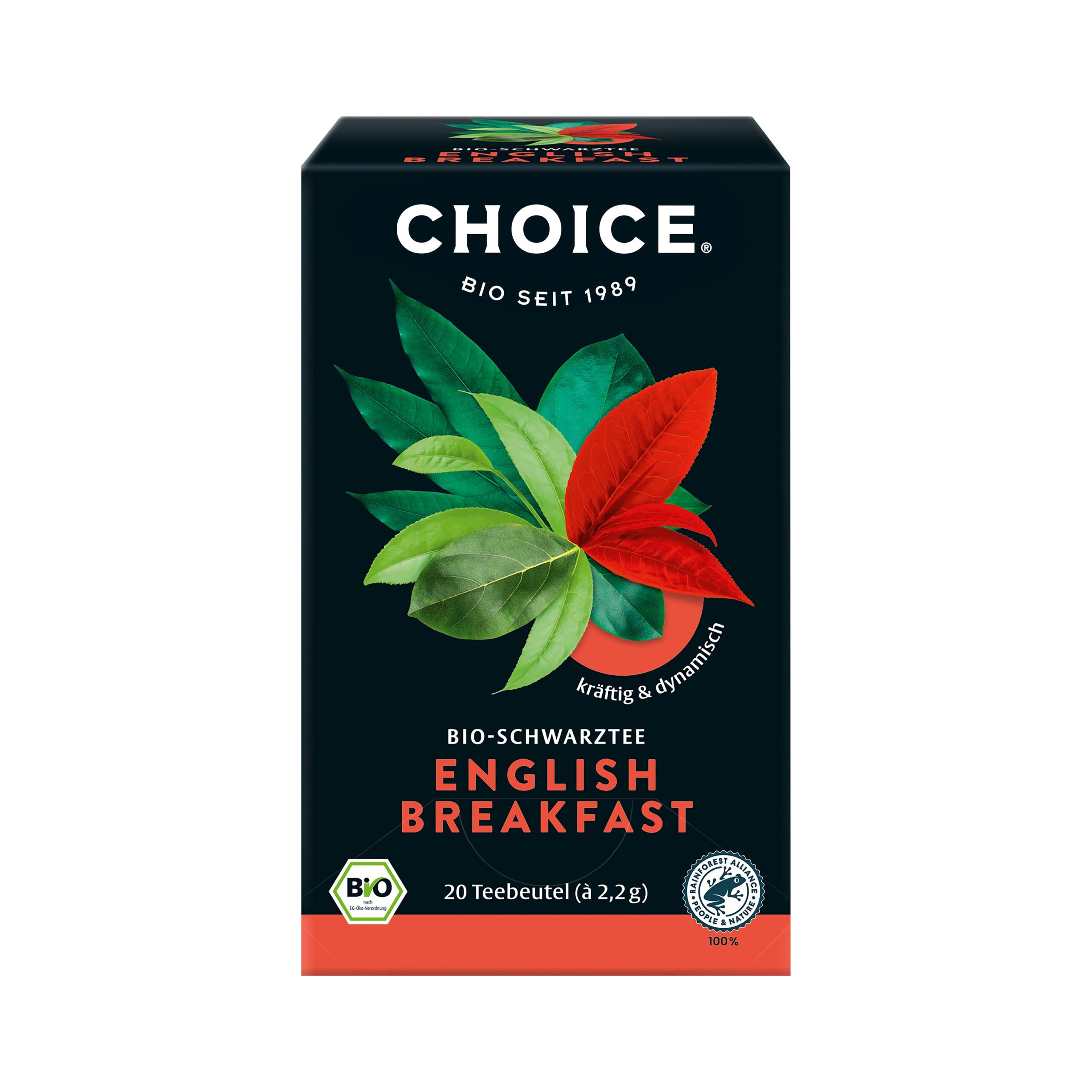 Čaj černý English breakfast 20 sáčků 44 g BIO   CHOICE