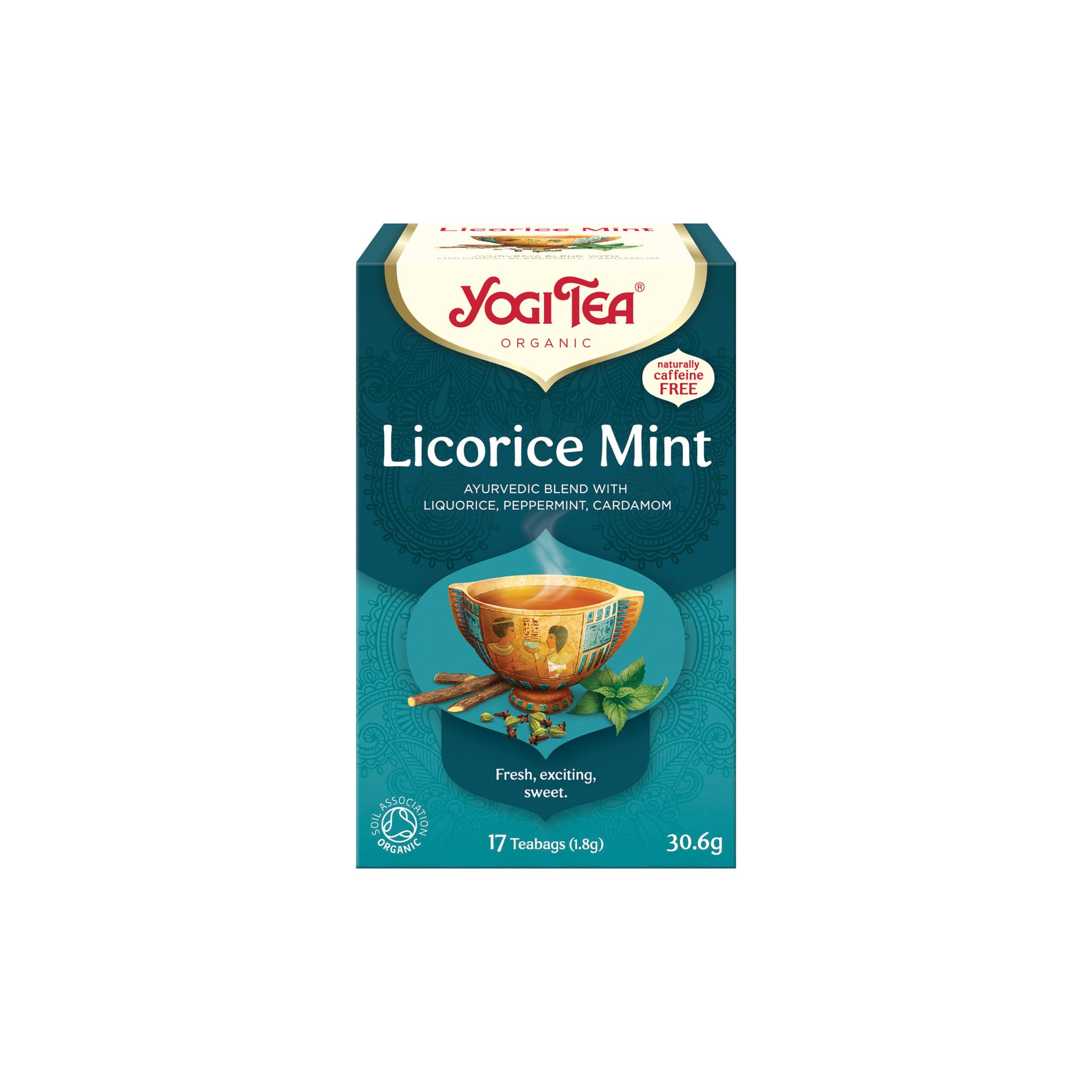 Čaj Lékořice Máta 17 sáčků 30,6 g BIO   YOGI TEA