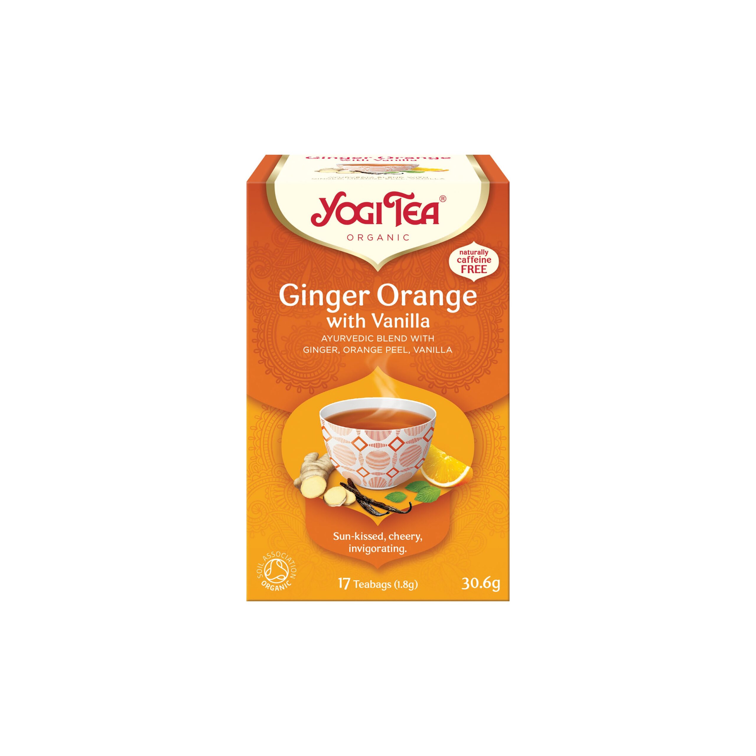 Čaj Zázvor Pomeranč s vanilkou 17 g sáčků 34 g BIO   YOGI TEA
