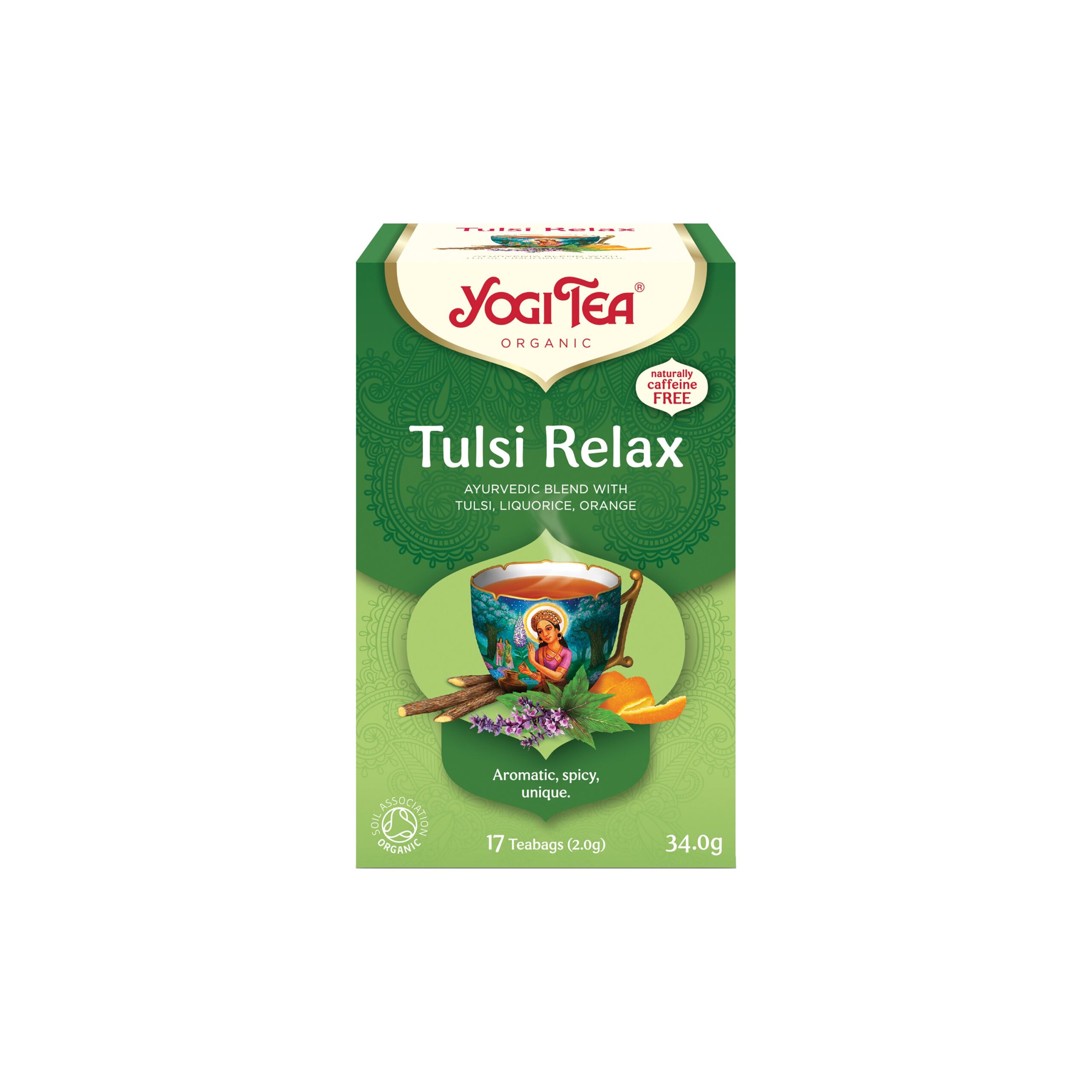 Čaj Tulsi Relax 17 sáčků 34 g BIO   YOGI TEA
