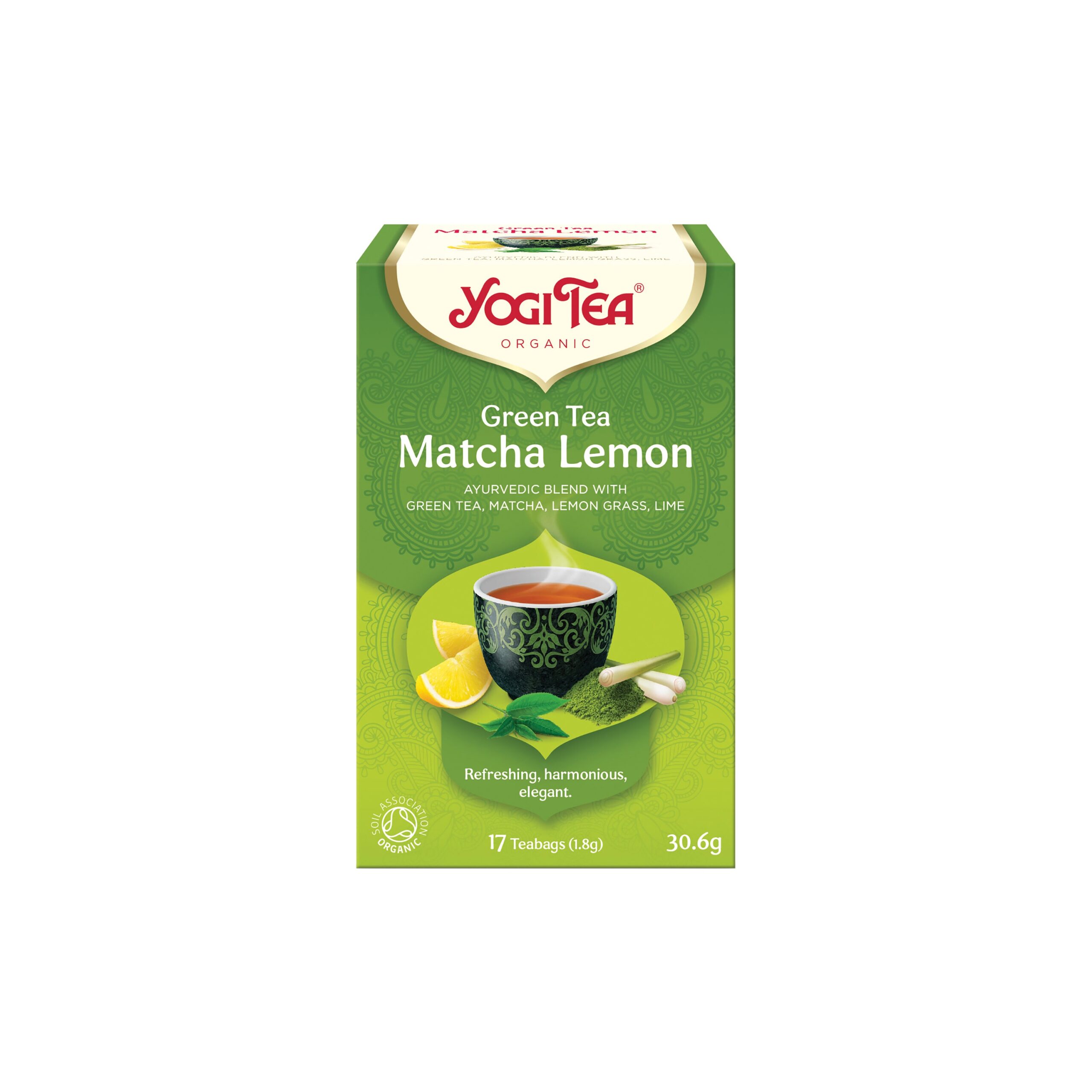 Čaj Zelený čaj Matcha citrón 17 sáčků 30,6 g BIO   YOGI TEA