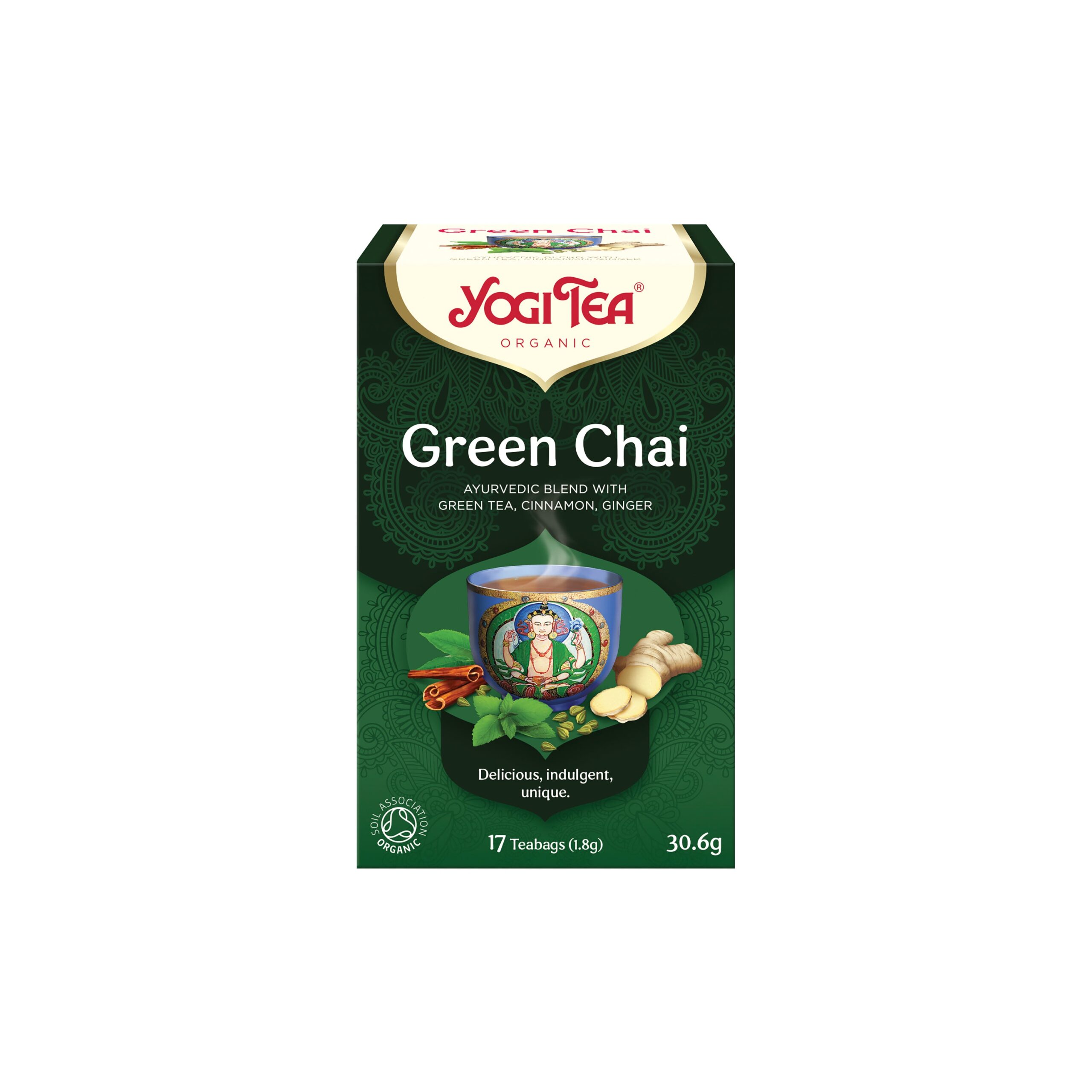 Čaj Zelený chai 17 sáčků 30,6 g BIO   YOGI TEA