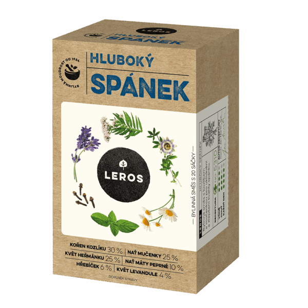 LEROS Bylinný čaj Hluboký spánek - nálev. sáčky (20 x 1 g) - pro lepší kvalitu spánku