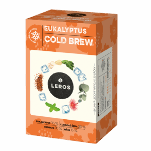 LEROS Bylinná směs Eukalyptus Cold Brew - nálev. sáčky (20 x 1,8 g) - na přípravu ledového čaje
