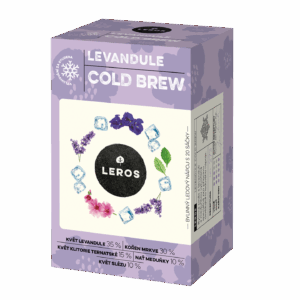 LEROS Bylinná směs Levandule Cold Brew - nálev. sáčky (20 x 1,2 g) - na přípravu ledového čaje